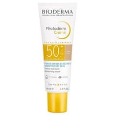 Bioderma Obarvana sončna krema SPF 50+ Photoderm Aqua fluid 40 ml (Odtenek Light)