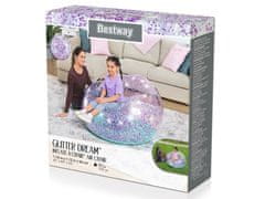 Toys Bestway Glitter Dream napihljiv puf stol 114 x 112 x 66cm 75115