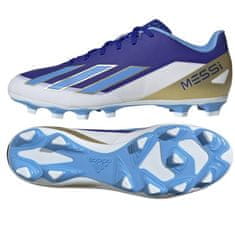 Adidas X CRAZYFAST Club Messi FxG moški nogometni čevlji, belo/modri, veliki 43 1/3