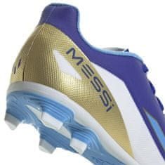 Adidas X CRAZYFAST Club Messi FxG moški nogometni čevlji, belo/modri, veliki 42