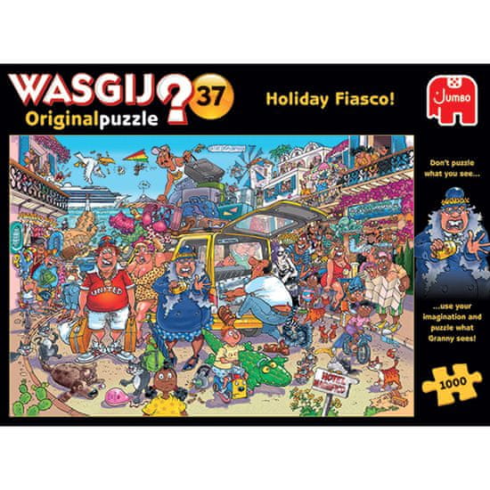 Jumbo Puzzle Wasgij - Holiday Fiasco 1000 kosov