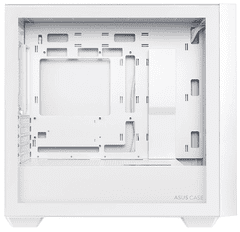 ASUS A21 računalniško ohišje, Micro-ATX, kaljeno steklo, belo (90DC00H3-B09010)