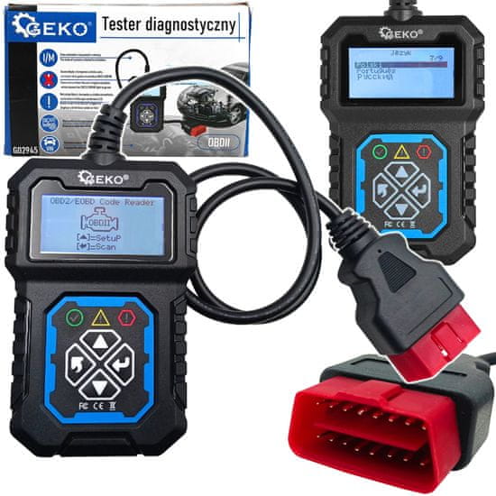 GEKO Popolna univerzalna diagnostika avtomobila LCD T31 OBD2 tester