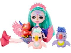 Toys Enchantimals Lutka Filia Finch in prijazna družina papagajev ZA5089