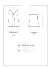 Obsessive Contica babydoll + vrvice S/M