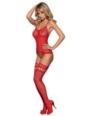 Obsessive Bodystocking F214 rdeča S/M/L