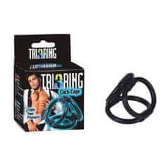 Erotic Collection Prstan - Tri ring Cock cage