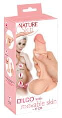 Erotic Collection Dildo s premično kožo 18,7 cm Nature Skin