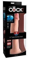 King Cock Plus 3D dildo trojne gostote s priseskom 26,7 cm King Cock