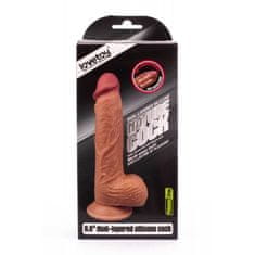 Lovetoy Silikonski dildo s priseskom Dvoplastni tekoči 21,5 cm Lovetoy