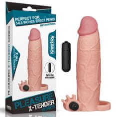 Lovetoy Pleasure X-Tender topper z vibracijo +7.6cm Lovetoy