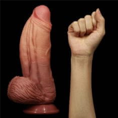 Lovetoy Dildo s priseskom Dvoplastni 24,5 cm Lovetoy