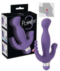 You2Toys vibrator s tremi kazalci za točko G, analni in klitorisni vibrator