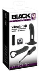 Black Velvets Mini vibrator s 3 različnimi nastavki