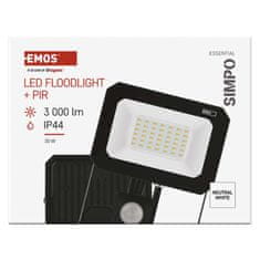 Emos LED reflektor SIMPO PIR 30 W nevtralna bela