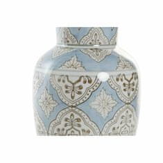 NEW Vaza DKD Home Decor Porcelan Bež Modra Arabec (15 x 15 x 30 cm)