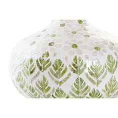 NEW Vaza DKD Home Decor Vaza Zelena Biserovina Bambus Tropical (34 x 34 x 26 cm)