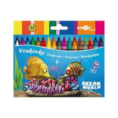 Junior Voščenke Ocean World, 32 kos