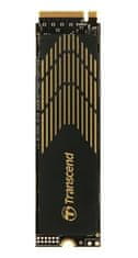 Transcend MTE240S 500 GB M.2 2280 SSD z radiatorjem, PCIe Gen4 x4 NVMe 1.4 (3D TLC), 3800 MB/s R, 2800 MB/s W