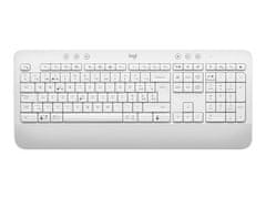 Logitech Wireless Keyboard K650, CZ/SK, sprejemnik Bolt, bluetooth, utišane tipke, bela