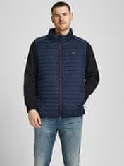 Jack&Jones Plus Moški telovnik JJERUSH 12205347 Navy Blaze r (Velikost 4XL)