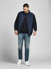 Jack&Jones Plus Moški telovnik JJERUSH 12205347 Navy Blaze r (Velikost 4XL)