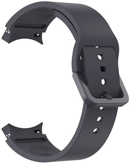 4wrist Silikonski pašček za Samsung Galaxy Watch 6/5/4 - črn