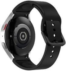 4wrist Silikonski pašček za Samsung Galaxy Watch 6/5/4 - črn