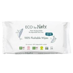 ECO by Naty Vlažilni robčki za splakovanje brez vonja 56 kosov