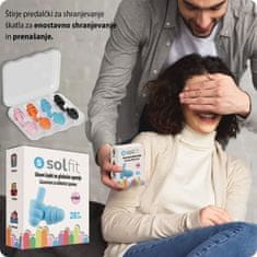 SOLFIT® Čepki za ušesa, Silikonski čepki za spanje (5 parov) | EARPUG