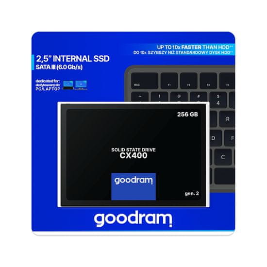 GoodRam SSD disk 256 GB CX400 SATAIII 3D TLC 2,5"