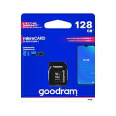 GoodRam MicroSD spominska kartica 128GB UHS-I + adapter