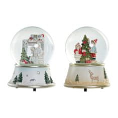 NEW Vianočná guľa DKD Home Decor Resin Kristal (2 pcs) (10.5 x 10.5 x 15 cm)