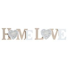 NEW Svetlobna dekoracija DKD Home Decor Love Home Les MDF (42,5 x 4 x 15 cm) (2 kosov)