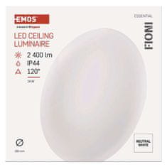 Emos LED svetilo nadometno FIONI, okroglo, 24W, IP44, nevtralno bela