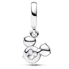 Pandora Očarljiv srebrn obesek Mickey and Minnie Mouse Disney 793031C01