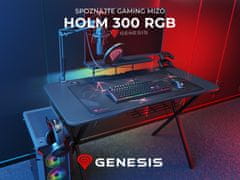 Genesis Holm 300 RGB gaming miza