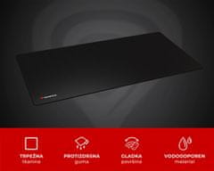 Genesis Carbon 500 Maxi Logo gaming podloga, vodoodporna, 900 x 450 mm