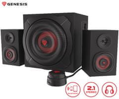 Genesis Helium 610BT 2.1 stereo zvočniki, 60 W, Bluetooth