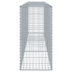 Vidaxl Gabionska košara s pokrovom 300x50x100 cm pocinkano železo