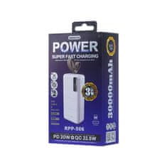 REMAX RPP-506 Power Bank 30000mAh USB / USB-C 22.5W, bela