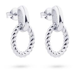 Cutie Jewellery Modni uhani iz belega zlata Z5028-20-X-2