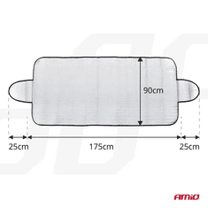 AMIO Prevleka univerzalna POLETJE / ZIMA - 175x90cm, srebrna, EPE pena