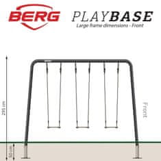 Berg BERG Igrišče XXL PLAYBASE z gugalnico z vedrom, gumi gugalnico in opičjim trapezom