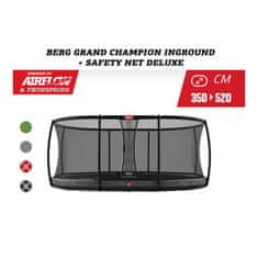 Berg BERG Grand Champion InGround 520 Black trampolin + varnostna mreža Deluxe