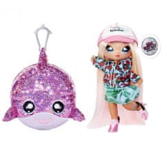 MGA Na! Na! Na! Surprise Sparkle - lutka Krysta Splash in delfin v konfetnem balonu Serija Sequin Pom