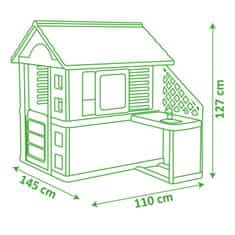 Smoby  Garden House Pretty UV Kitchen Set of 17 ac.