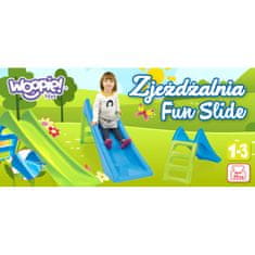 WOOPIE  Otroški vrtni tobogan z vodnim toboganom Fun Slide 116 cm Modra