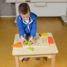 Masterkidz Lesene uganke za otroke Učenje oblik Geometrijske figure Montessori