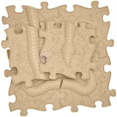 WOOPIE  Senzorična ortopedska podloga Puzzle Snake Beige 6 el.